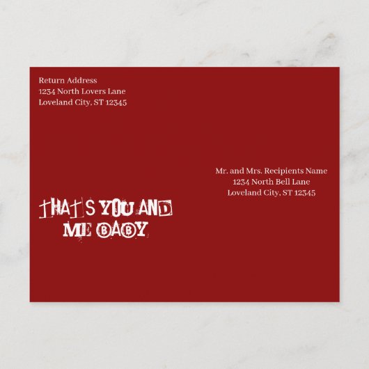 Als twee stukjes van een puzzel briefkaart (Achterkant)