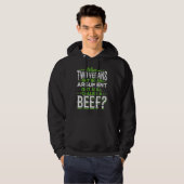 Als twee veganisten ruzie krijgen is het een rund  hoodie (Voorkant volledig)