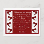 Als twee zielen... Victor Hugo Quote Briefkaart (Voorkant)