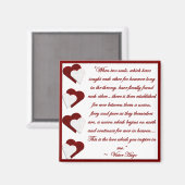 Als Two Souls... Victor Hugo Quote Magnet (Voorkant / Achterkant)