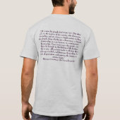 "Als Tyranny en Oppression naar dit land komen, da T-shirt (Achterkant)