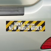Als u <3 de nieuwe Bumpersticker van de wereldorde (Op auto)