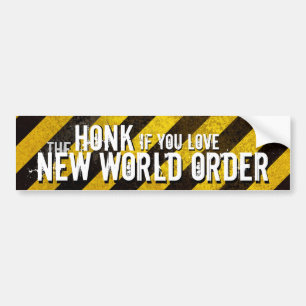 Als u <3 de nieuwe Bumpersticker van de wereldorde