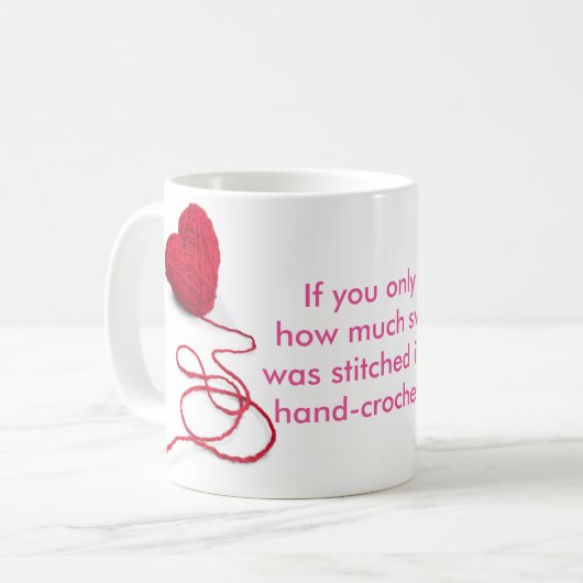 Als u alleen wist hoeveel transpiratie er binnen w koffiemok (Voorkant links)