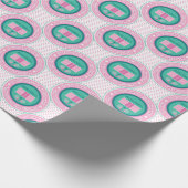 Als u de hitte niet kunt gebruiken - roze en munt cadeaupapier (Hoek)