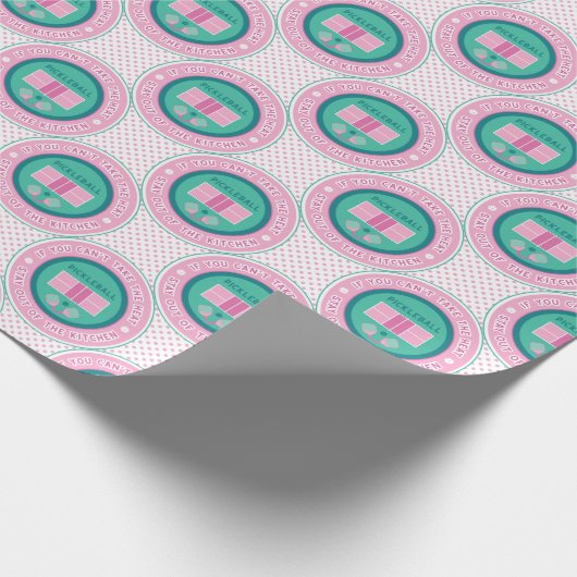 Als u de hitte niet kunt gebruiken - roze en munt cadeaupapier (Hoek)