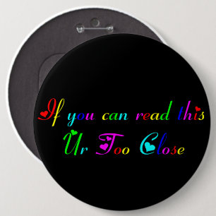Als u deze knop te dicht kunt lezen ronde button 6,0 cm