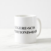 Als u deze Latijnse Mok kunt lezen (Voorkant rechts)