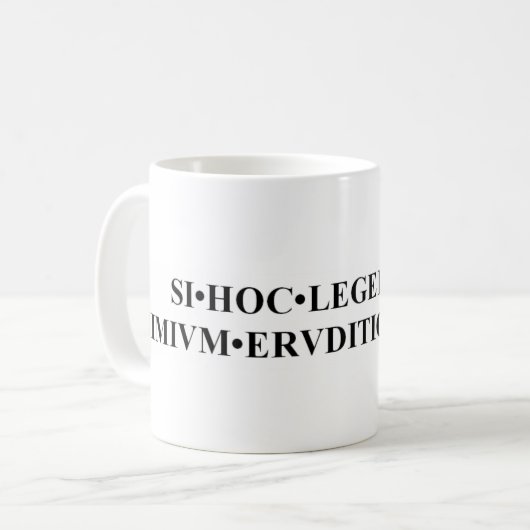 Als u deze Latijnse Mok kunt lezen (Voorkant links)