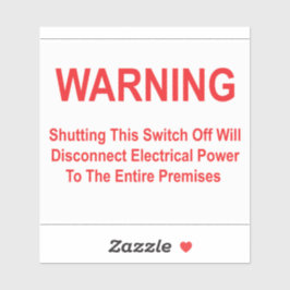 Als u deze schakelaar uitschakelt, wordt de stroom sticker