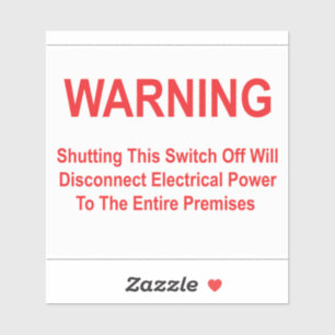 Als u deze schakelaar uitschakelt, wordt de stroom sticker