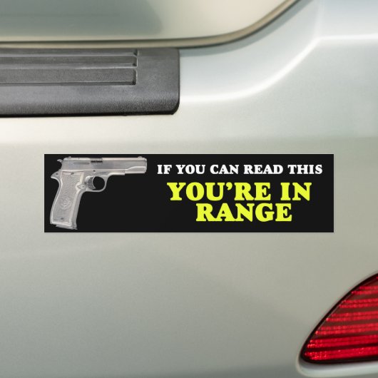 Als u dit kunt lezen, bent u in waaier bumpersticker (Op auto)