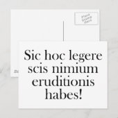 Als u dit kunt lezen... briefkaart (Voorkant / Achterkant)