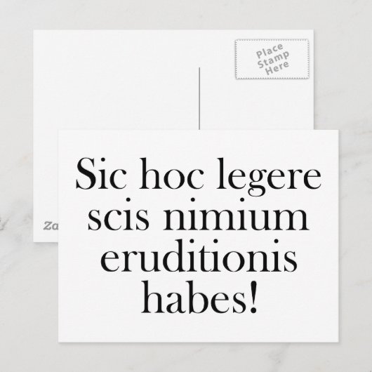 Als u dit kunt lezen... briefkaart (Voorkant / Achterkant)