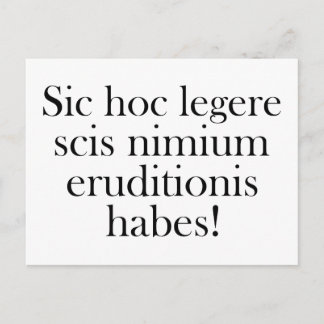 Als u dit kunt lezen... briefkaart