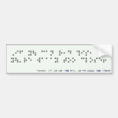 Als u dit kunt lezen bumpersticker (Voorkant)