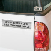 Als u dit kunt lezen bumpersticker (Op Truck)