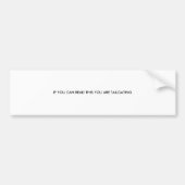 ALS U DIT KUNT LEZEN, DOET U BUMPERSTICKER (Voorkant)