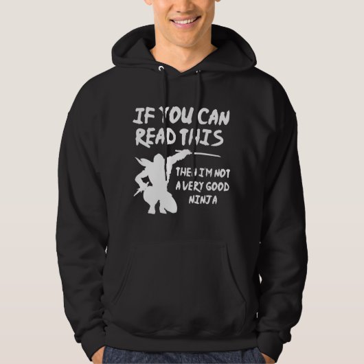 Als u dit kunt lezen hoodie (Voorkant)
