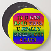 Als u dit kunt lezen... ronde button 6,0 cm (Voorkant /achterkant)