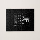 Als u dit oogtestschema kunt lezen - Donker Legpuzzel (Horizontaal)