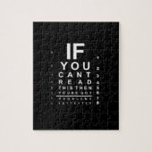 Als u dit oogtestschema kunt lezen - Donker Legpuzzel (Verticaal)