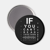 Als u dit oogtestschema kunt lezen - Donker Magneet (Voorkant / Achterkant)