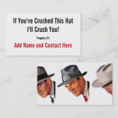 Als u Dit Pet… Visitekaartje (Voorkant / Achterkant)