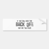 Als u dit terug kunt lezen - emo alternatief bumpersticker (Voorkant)