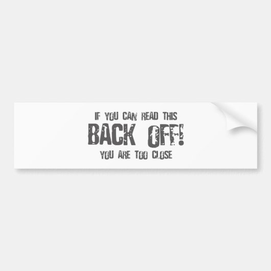 Als u dit terug kunt lezen - emo alternatief bumpersticker (Voorkant)