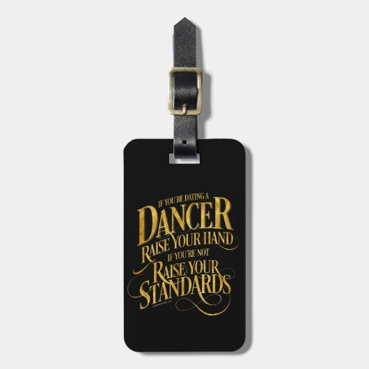 Als u een Bagagelabel Dancer gebruikt (Voorkant verticaal)