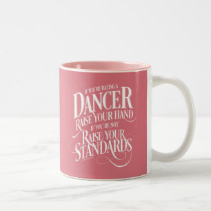 Als u een danser gebruikt tweekleurige koffiemok