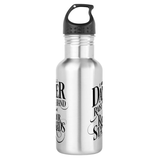 Als u een danser gebruikt waterfles  (Voorkant)