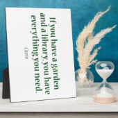 Als u een tuin en een bibliotheek hebt fotoplaat (Zijkant)