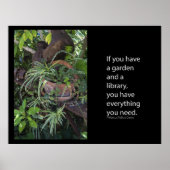 Als u een tuin en een bibliotheek hebt, hebt u pos poster (Voorkant)