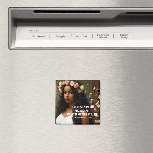 Als u een tuinbibliotheek Cicero citaat Magneet (Insitu (Vaatwasser))