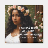 Als u een tuinbibliotheek Cicero citaat Magneet (Voorkant)