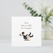 "Als u eerst herfst, probeer, probeer opnieuw." Pa (Staand voorkant)