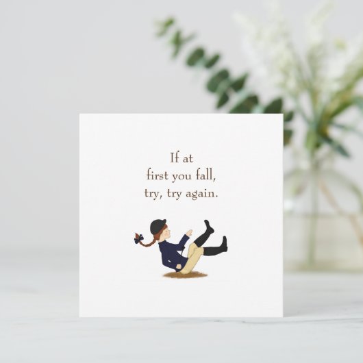 "Als u eerst herfst, probeer, probeer opnieuw." Pa (Staand voorkant)