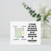 Als u geen deel van de oplossing suspensie (Humor) Briefkaart (Staand voorkant)