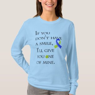 "Als u geen Glimlach. hebt. Onderaan de Steun van T-shirt
