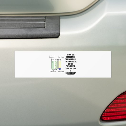 Als u geen onderdeeloplossing bent (Humor) Bumpersticker (Op auto)
