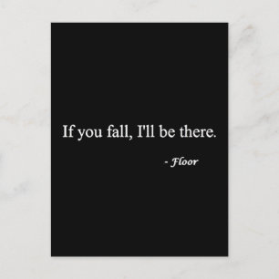 ALS U HERFST ZOU ZIJN, DAN IS ER EEN VLOERFUNNY HU BRIEFKAART