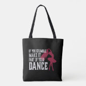 Als u het een deel van uw dans maakt tote bag (Achterkant)