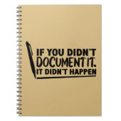 Als u het niet hebt gedocumenteerd, Kantoor Notitieboek (Voorkant)