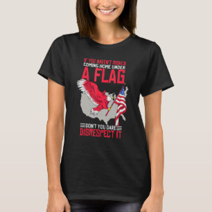 Als u het risico loopt onder een vlag thuis te kom t-shirt