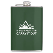 Als u het uitvoert heupfles (Voorkant)