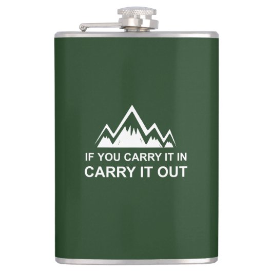 Als u het uitvoert heupfles (Voorkant)