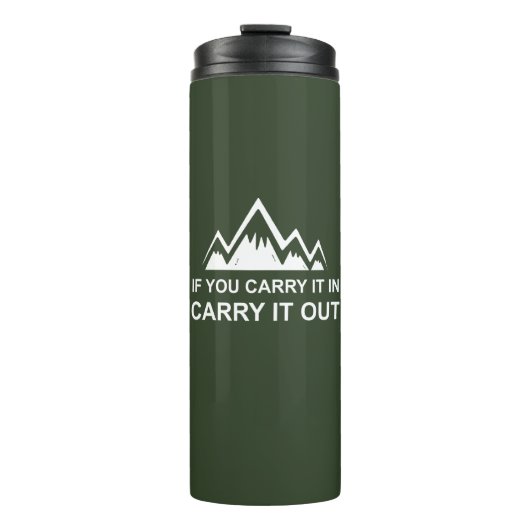 Als u het uitvoert thermosbeker (Voorkant)