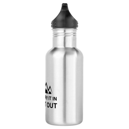 Als u het uitvoert waterfles  (Rechts)